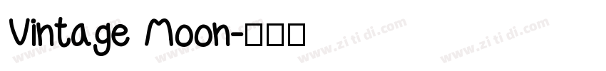 Vintage Moon字体转换